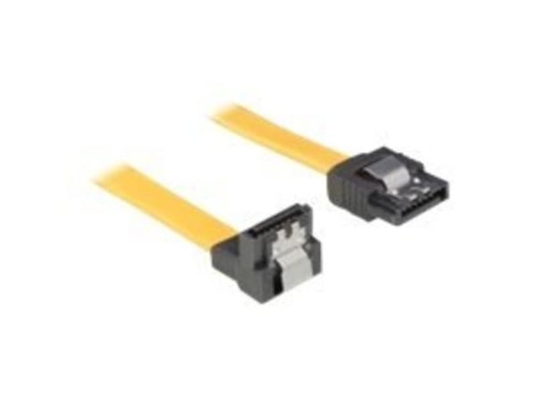 DeLOCK 0.7m SATA M/M, 0,7 m, Uros/uros, Keltainen