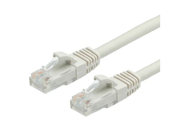 VALUE patchkabel RJ-45 (M) til RJ-45 (M) 1 m UTP CAT 6a, presset, grå (21.99.0871)