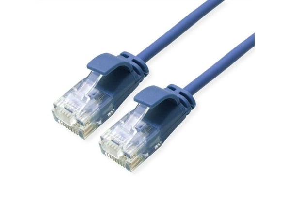 ROLINE 21.15.3942, 0,5 m, Cat6a, U/UTP (UTP), RJ-45, RJ-45, Blå