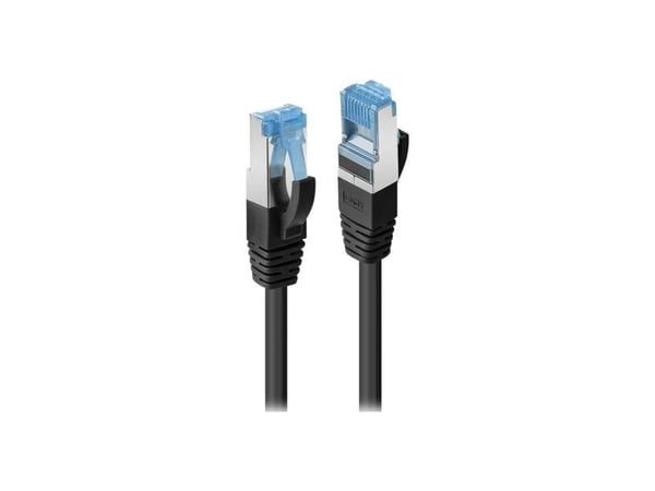Lindy 47414, 2 m, Cat6a, S/FTP (S-STP), RJ-45, RJ-45, Svart