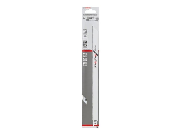 Bosch Sagblad S 1222vf Bim 2stk Tre/metall Fleksibel (2608656043)