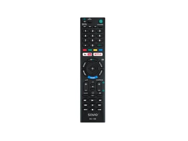 Savio RC-08, TV, Trykknapper, Sort