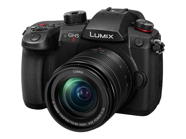 Panasonic Lumix G DC-GH5M2 - Digitalkamera - speilløst - 20.3 MP - Four Thirds - 6K / 60 fps - 5optisk x-zoom 12 - 60 mm-linse - Wi-Fi, Bluetooth