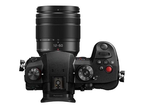 Panasonic Lumix G DC-GH5M2 - Digitalkamera - speilløst - 20.3 MP - Four Thirds - 6K / 60 fps - 5optisk x-zoom 12 - 60 mm-linse - Wi-Fi, Bluetooth