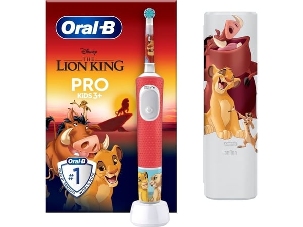 Braun Pro Lasten hammasharja King Lion Red