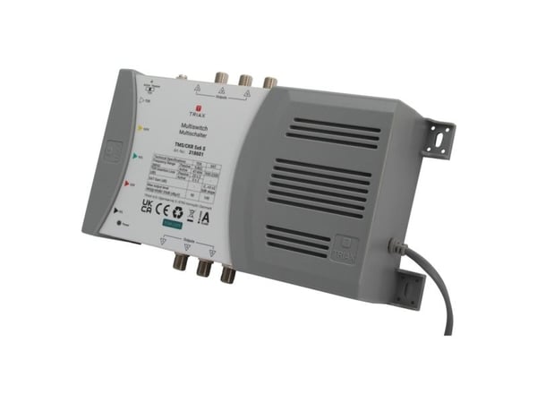 Triax 318601, 5 innganger, 6 utganger, 950 - 2200 MHz, 47 - 694 MHz, 180 - 264 V, -20 - 55 °C