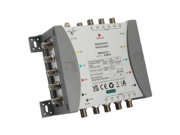 TRIAX TMS 5x12 C kaskade multibryter uten NT 4SAT+1terr. Inngang 12 ganger 318614 (318614)