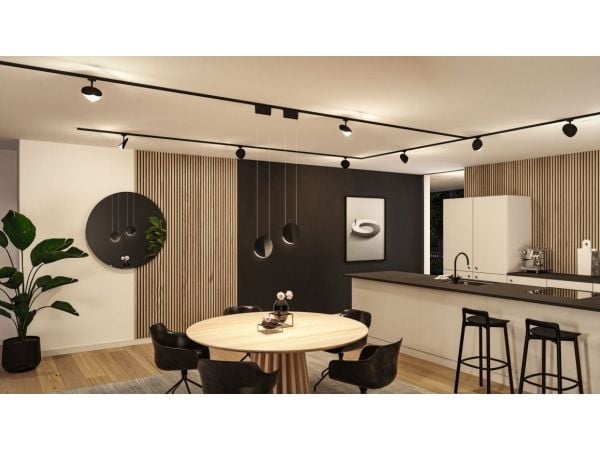 Paulmann Alejandro, Spotlight på skinne, 1 ampuller, LED, 10 W, 800 lm, Sort