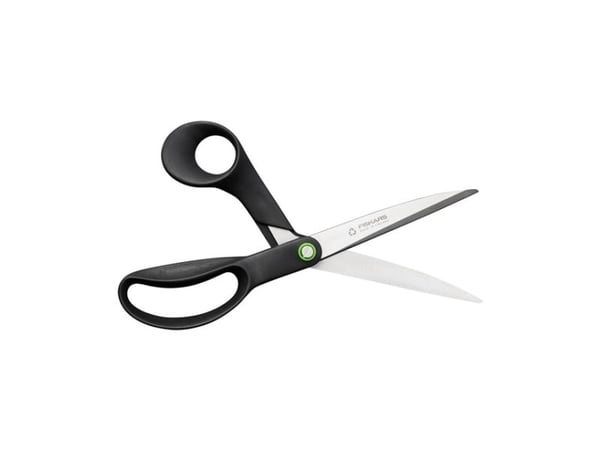 Fiskars 1074546, Voksen, Rett kutt, Enkelt, Svart, Rustfritt stål, Rustfritt stål, Universal