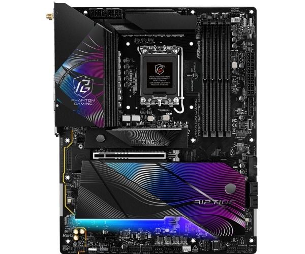 ASRock Phantom Gaming Z890 RIPTIDE WIFi - Hovedkort - ATX - LGA1851-sokkel - Z890 Chipset - USB4, USB 3.2 Gen 2, USB 3.2 Gen 1 - Wi-Fi 7, 2.5 Gigab...