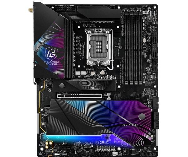 ASRock Phantom Gaming Z890 RIPTIDE WIFi - Hovedkort - ATX - LGA1851-sokkel - Z890 Chipset - USB4, USB 3.2 Gen 2, USB 3.2 Gen 1 - Wi-Fi 7, 2.5 Gigab...