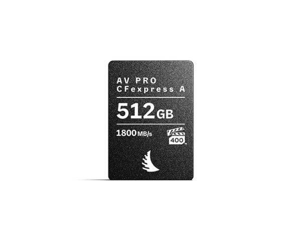 Angelbird Technologies AV PRO CFexpress A, 512 GB, CFexpress Type A, 1800 MB/s, 1650 MB/s, Magnetsikker, Temperatursikker, Sort