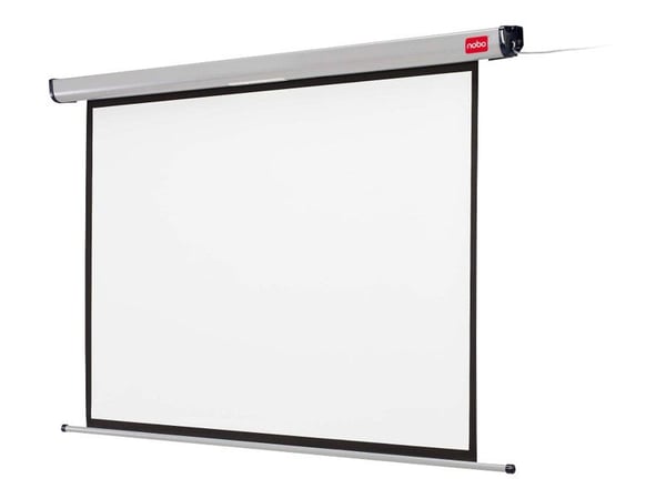 Elektrisk lærred Nobo, til væg og loft, 192 x 144 cm, 4:3