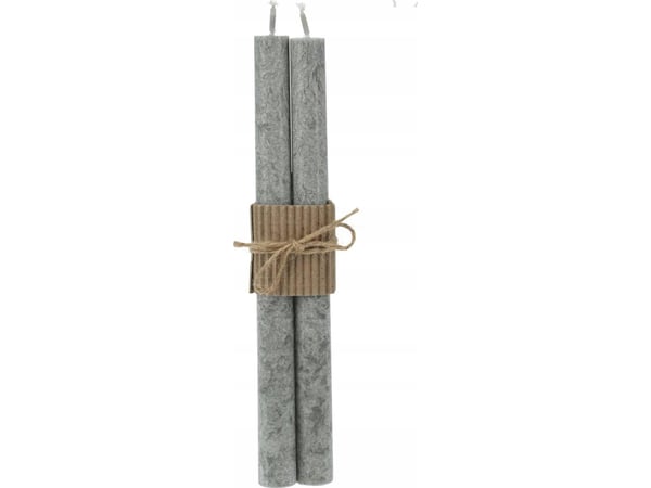 Home Styling Collection rustikke lysestaker/bordlysestaker 25 cm