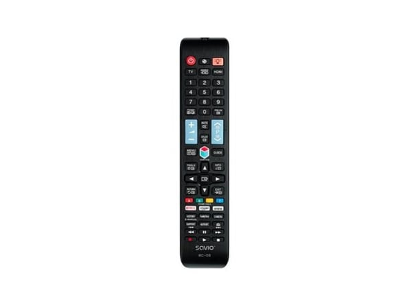 Savio RC-09 do TV Samsung - Smart TV, TV, IR Kabelfri, Trykknapper, Sort