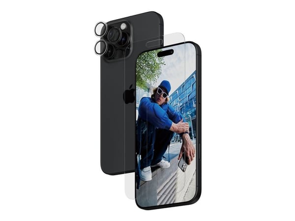 PanzerGlass ® 2-in-1 Bundle iPhone 16 Pro Max, Apple, Apple - iPhone 16 Pro Max, Asennus kuivana, Naarmuuntumisenkestävä, Iskunkestävä, Läpinäkyvä,...
