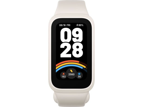Xiaomi Smart Band 9 Active - Aktivitetssporer med stropp - TPU - håndleddstørrelse: 135-215 mm - display 1.47" - Bluetooth - 16.5 g - beigehvit