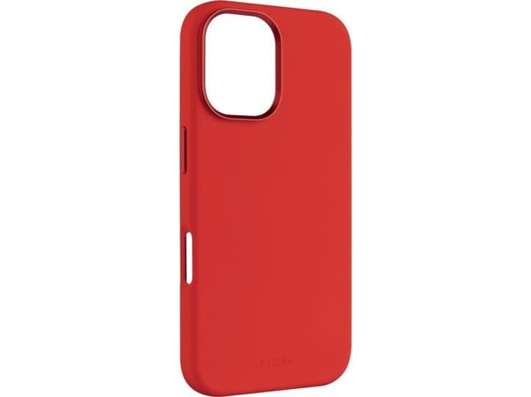 Fixed MagFlow - Baksidedeksel for mobiltelefon - MagSafe-samsvar - væskesilikon - rød - for Apple iPhone 16