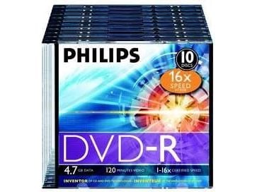 Philips DVD-R DM4S6S10F/00, DVD-R, 4,7 GB