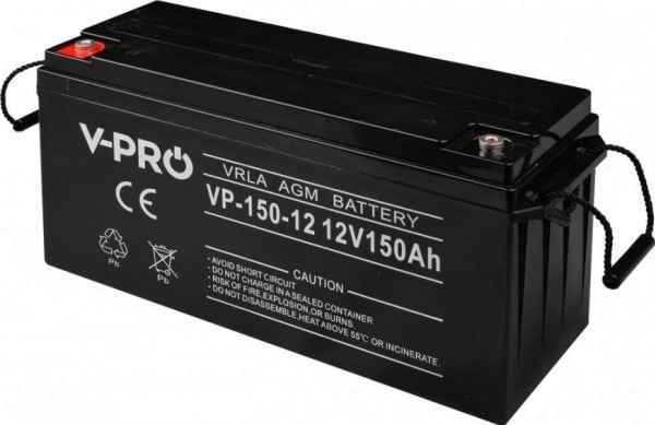 Volt AGM-batteri VPRO 12V 150 Ah VRLA vedlikeholdsfritt