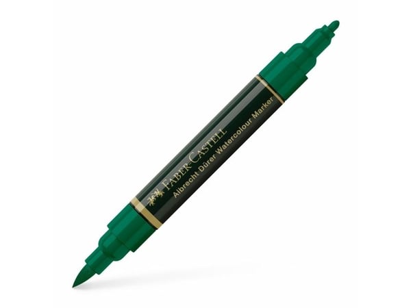 Faber-Castell 160464, 1 stk, grønn, svart, grønn, A264 mørk ftalogrønn, rund, vannbasert blekk
