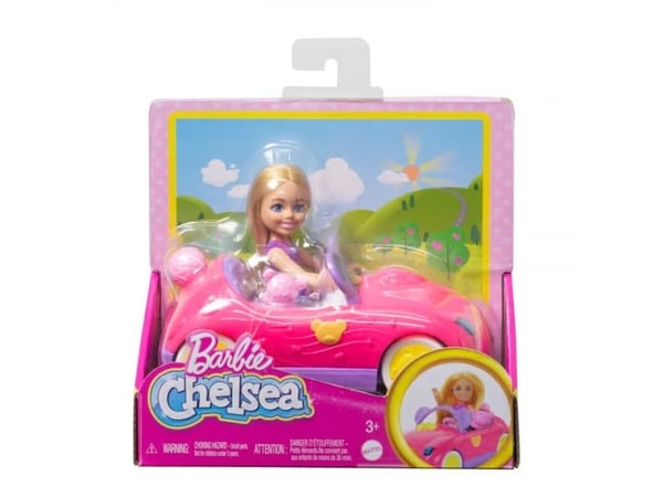 Barbie Chelsea og teddybjørnens kjøretøysett HXN05/2