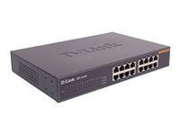 D-Link DES 1016D - Switch - 16 x 10/100 - skrivbordsmodell