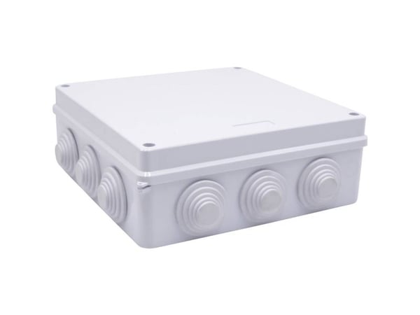 TRU COMPONENTS TC-RA installasjonskabinett 200x200x80 TC-10239060 ABS hvit 1 stk