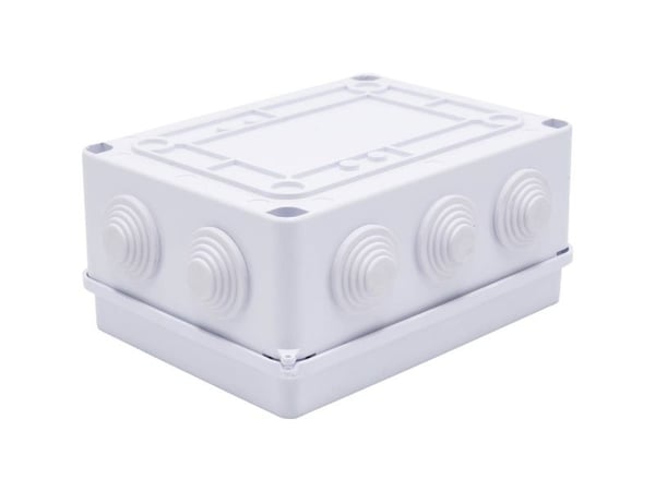 TRU COMPONENTS TC-RA installasjonskabinett ABS-plast 150x110x70 TC-10239044 hvit 1 stk