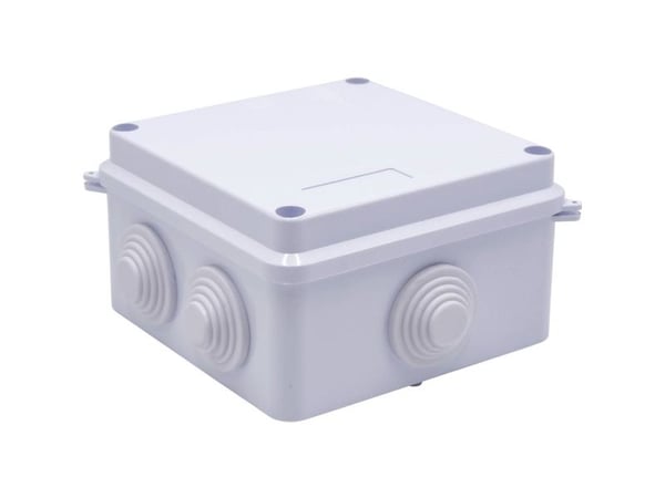 TRU COMPONENTS TC-RA installasjonskabinett 100x100x70 TC-10239040 i ABS-plast hvit 1 stk