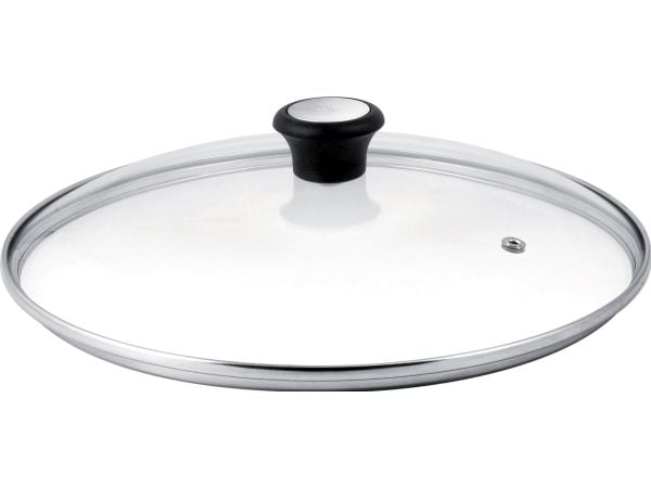 Tefal 28097912, Pyöreä, Musta, Terästä, Läpinäkyvä, Lasi, Terästä, Bakeliitti, Musta, Kiina