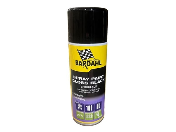 Bardahl svart blank spray 400 ml