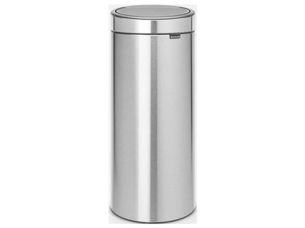 Brabantia Touch Bin, 30L, 30 L, Rund, Plast, Rustfritt stål, Instruksjoner, Rustfritt stål, 29 cm