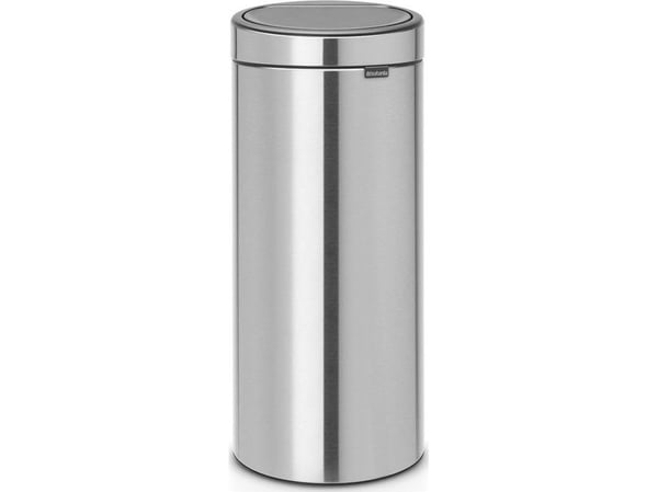 Brabantia Touch Bin, 30L, 30 L, Rund, Plast, Rustfritt stål, Instruksjoner, Rustfritt stål, 29 cm