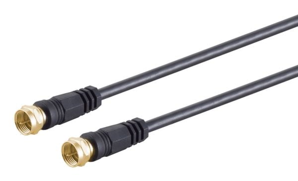 S/CONN maximum connectivity 80097-G-128CP-S, 7,5 m, F-tyyppi, F-tyyppi, musta