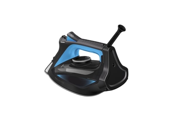 Rowenta DW5310, Dampstrykejern, Microsteam 400 HD Laser strykesål, 1,9 m, 180 g/min, Svart, Blå, 45 g/min