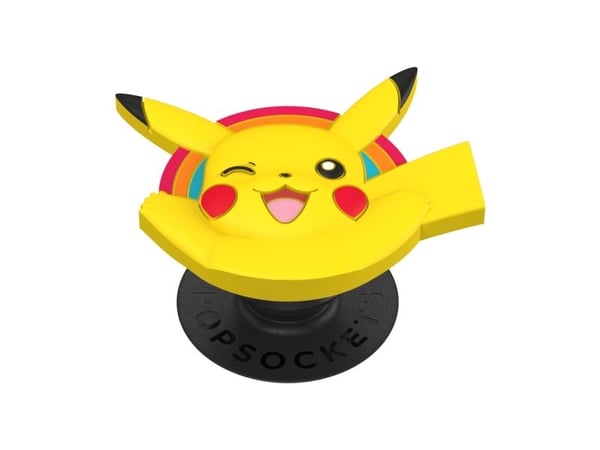 PopSockets Pokémon - Pikachu PopOut, Grep, Gult, Oransje, Metall, Karaktermønster, Universell, 1 stykker