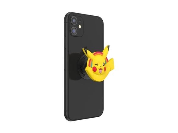 PopSockets Pokémon - Pikachu PopOut, Grep, Gult, Oransje, Metall, Karaktermønster, Universell, 1 stykker