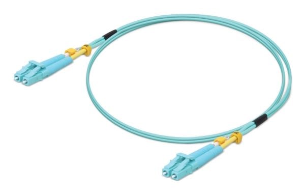 Ubiquiti UniFi - Koblingskabel - LC multimodus (hann) til LC multimodus (hann) - 2 m - fiberoptisk - dupleks - 50 / 125 mikroner - OM3 - turkis