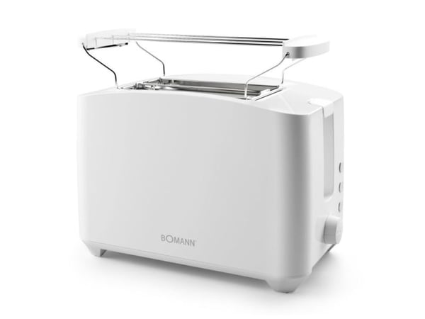Bomann TA 6065 CB, 2 skiver, Hvit, Knapper, Rotasjon, 750 W, 220 - 240 V, 650 W