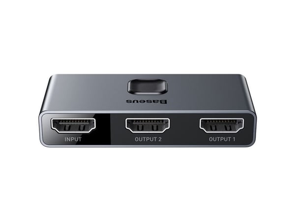 Baseus - Video/ljudsplitter/switch - matris, 2-i-1 eller 1-i-2 - 2 x HDMI - skrivbordsmodell