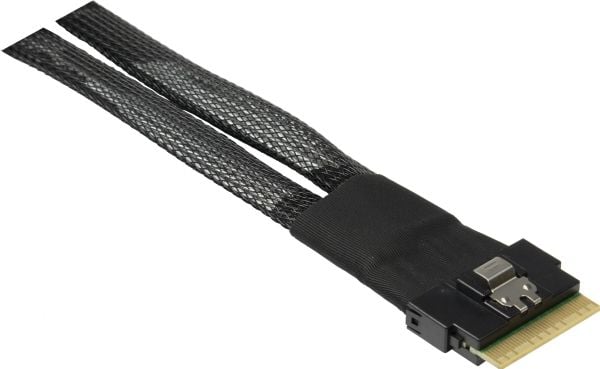 Inter-Tech Inter-Tech Kabelis SFF 8654-8x - SFF 8643-2x 0,75m