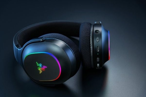 Razer Barracuda X Chroma - Hodesett - 7,1-kanals - full størrelse - Bluetooth / 2,4 GHz radiofrekvens - trådløs - svart