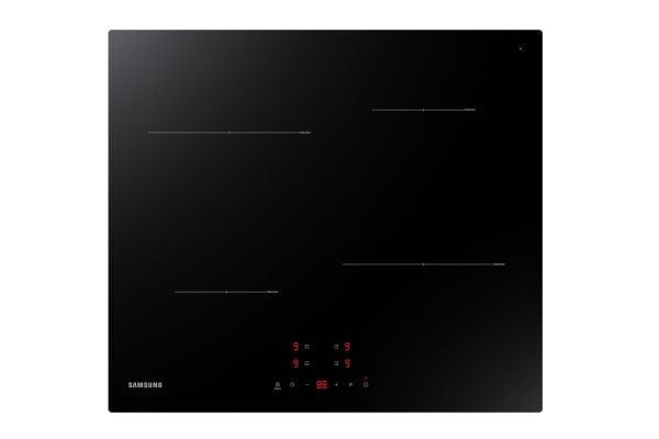 Samsung NZ64T3706A1 - Induksjonskomfyrtopp - 4 plater - Nisje - bredde: 56 cm - dybde: 49 cm - svart