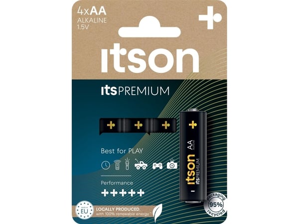 det på PREMIUM-batteriet Alkaline LR6IPR/4CP