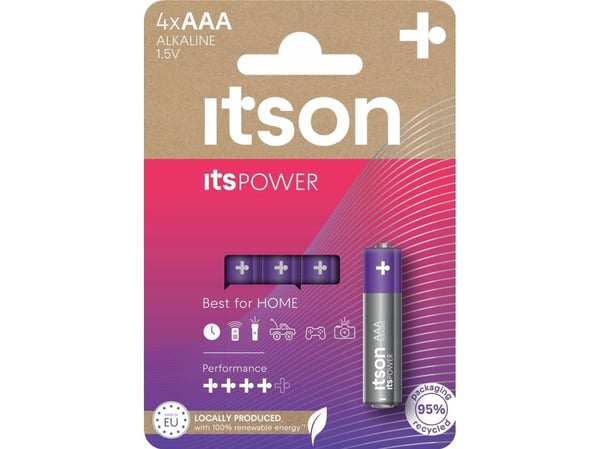 Itson på sitt POWER-batteri alkalisk LR03IPO/4CP