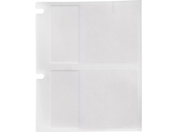 Brady M6-31-427, Gjennomsiktig, Hvit, Selvklebende skriveretikett, Utstanset etikett, Rull, Selvlaminerende vinyl, Trermisk overføring