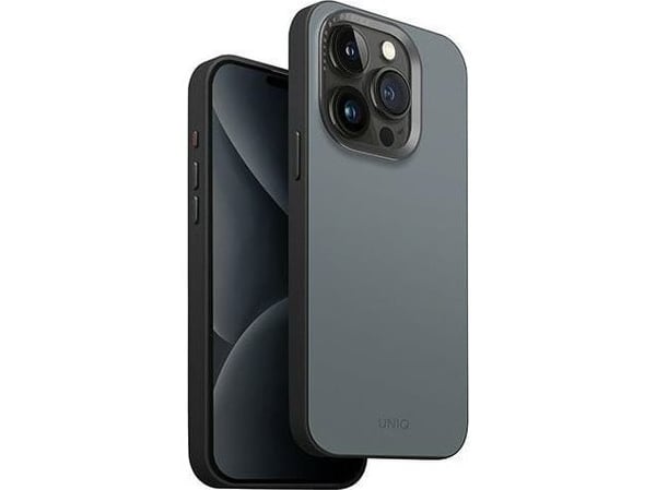 UNIQ Lyden DS Apple iPhone 15 Pro Max 6.7" Magclick Latauskotelo puhelimeen sininen musta UNIQ Lyden DS Apple iPhone 15 Pro Max 6.7" Magclick Latauskotelo puhelimeen sininen musta