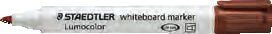 Staedtler Lumocolor 351-7, 1 stykker, Brun, Brun, Hvit, 2 mm