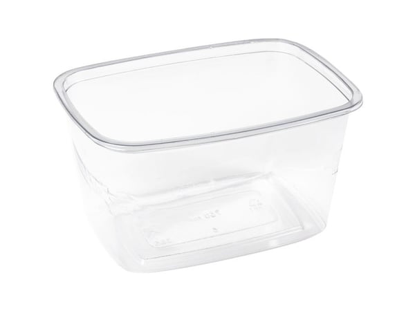 Salatskål, ABENA Gastro, 14x10x8cm, 750 ml, klar - (12 stk.)